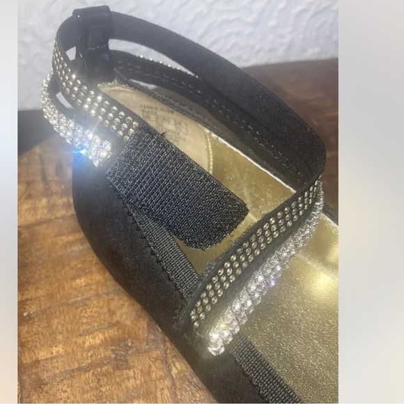 STUART Weitzman Girls Fannie Glow Rhinestone Designer Dress Flats Shoes, Size 2 - Picture 9 of 15